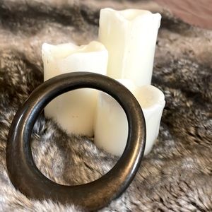 Good as new asymmetrical metal bangle from Holt Renfrew